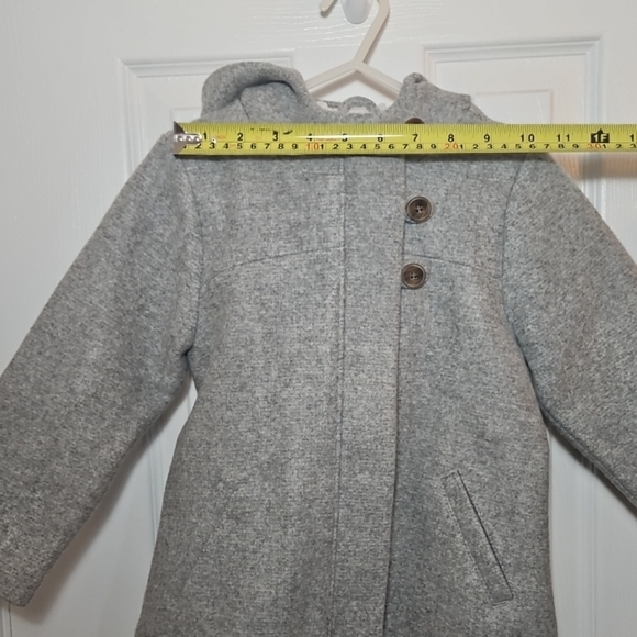 OLD NAVY GIRLS FLEECE LINED WOOL COAT SIZE 3T - Picture 8 of 8
